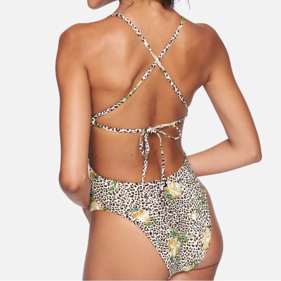 NWT! - HURLEY ‘Jungle Cat’ Cheeky Moderate One-Piece Swim Suit - Picture 4 of 10